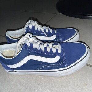 Vans Men's Navy and White Sneakers
